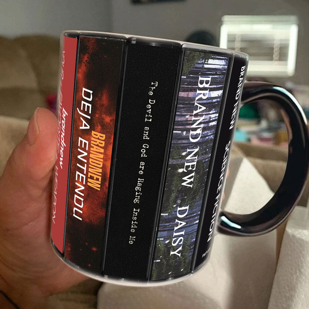 Brand New Albums Cassette Collection Retro Accent Mug