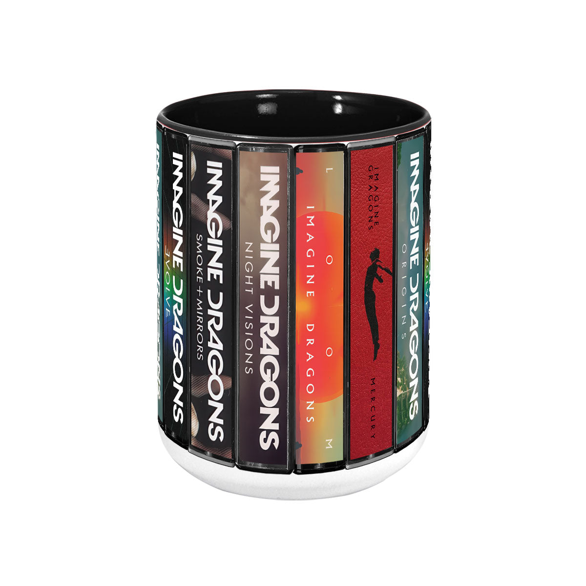 Imagine Dragons Albums Cassette Collection Retro Accent Mug