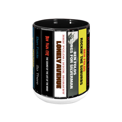 Ben Folds Albums Cassette Collection Retro Accent Mug