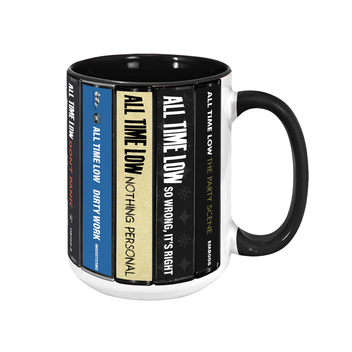 All Time Low Albums Cassette Collection Retro Accent Mug