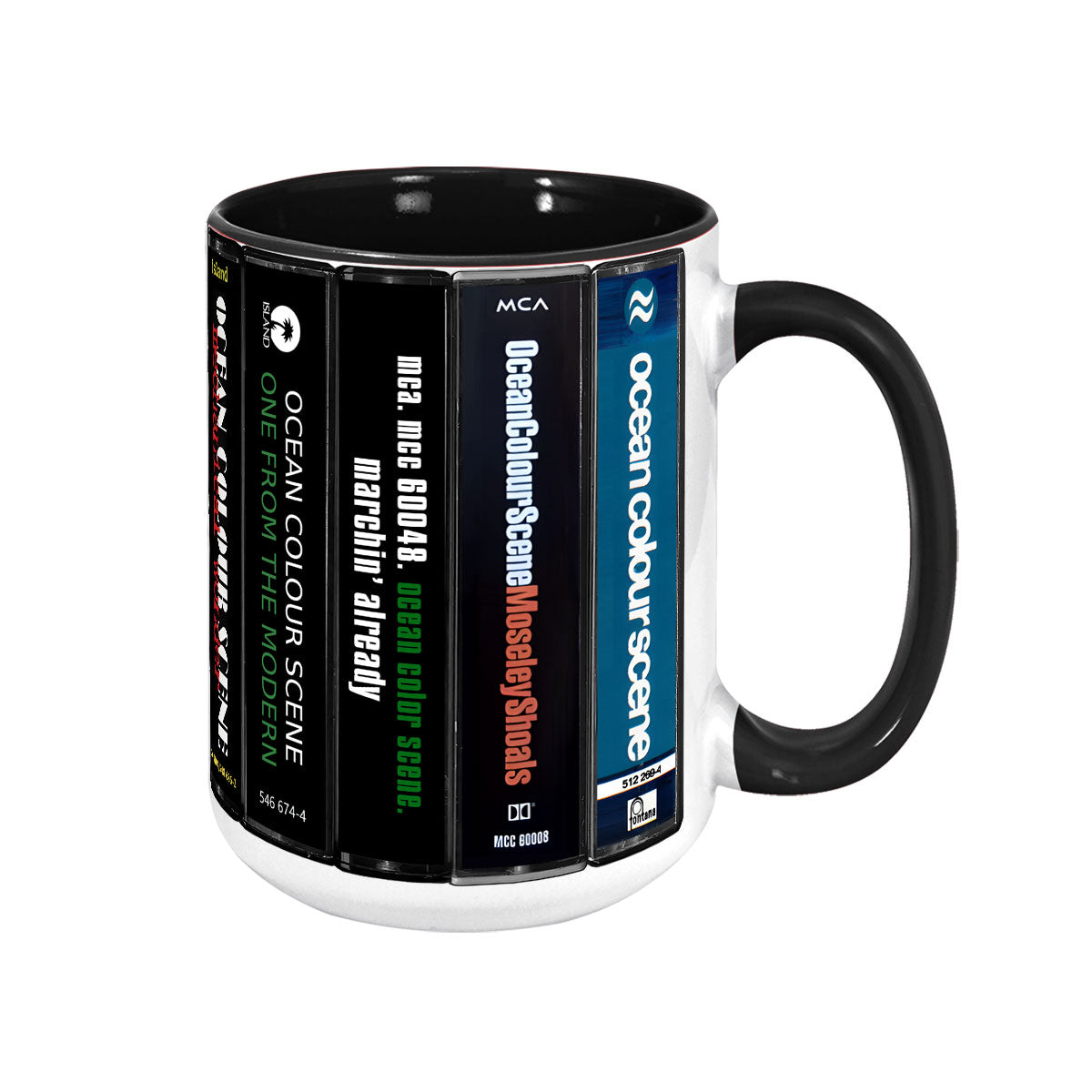 Ocean Colour Scene Albums Cassette Collection Retro Accent Mug