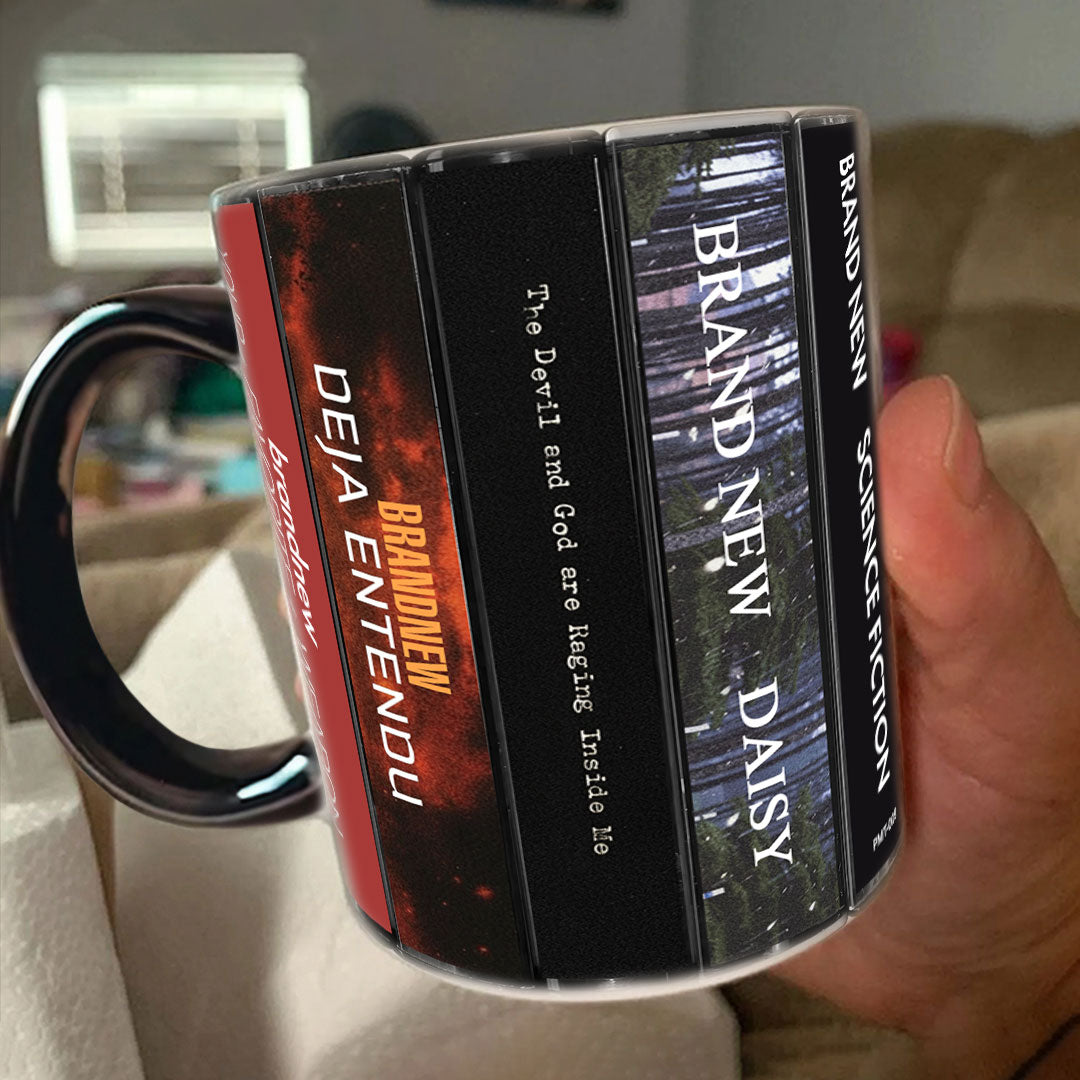 Brand New Albums Cassette Collection Retro Accent Mug