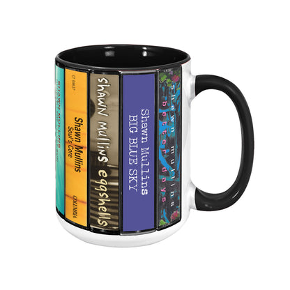 Shawn Mullins Albums Cassette Collection Retro Accent Mug