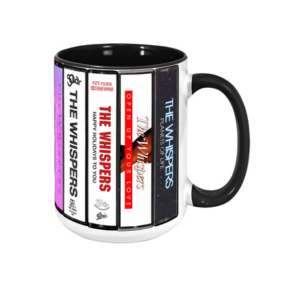 The Whispers Albums Cassette Collection Retro Accent Mug