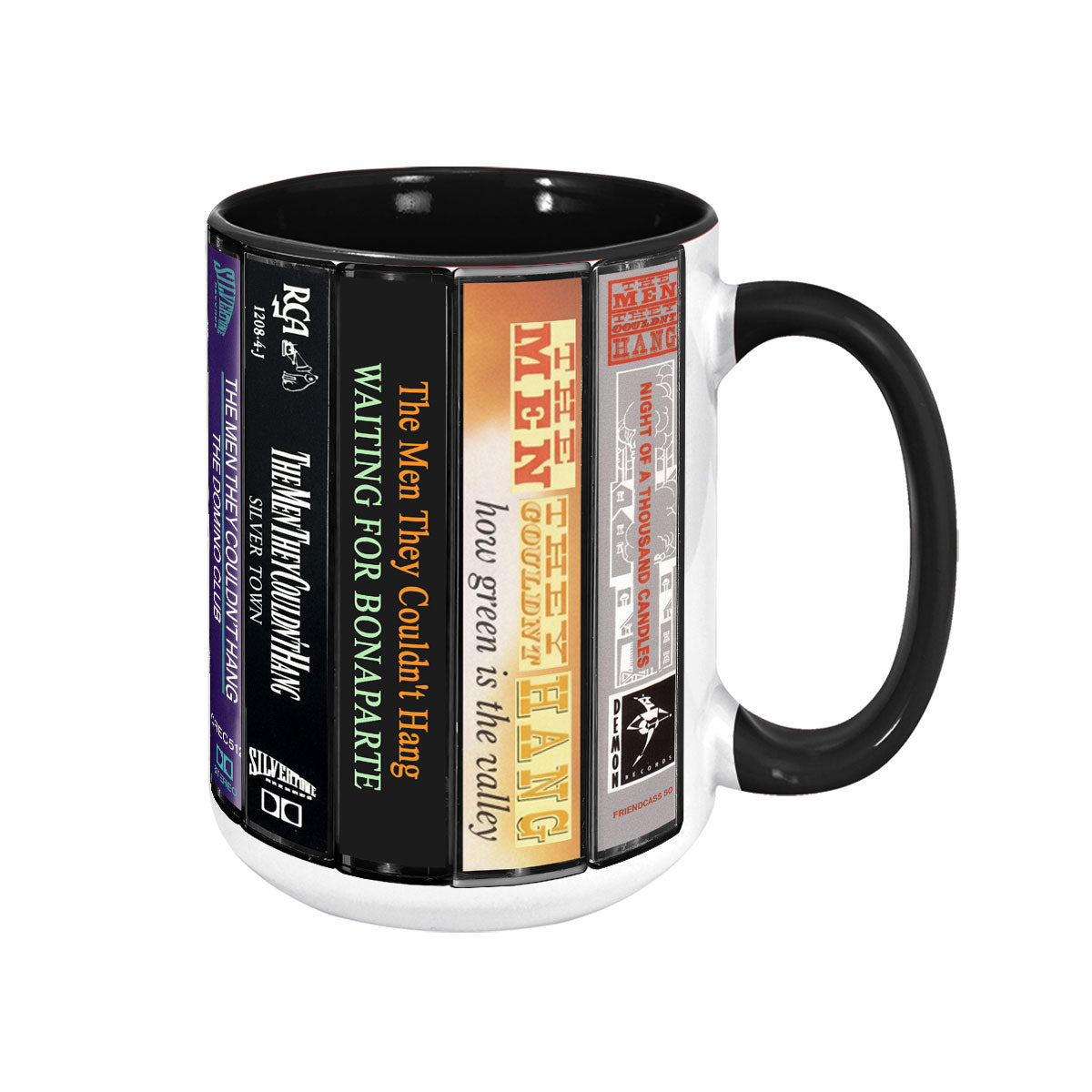 The Men They Couldn't Hang Albums Cassette Collection Retro Accent Mug
