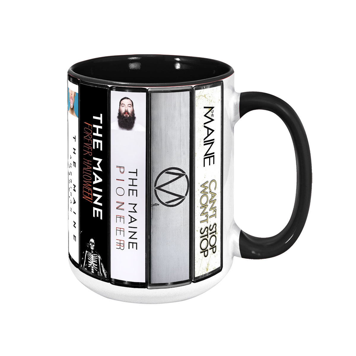 The Maine Albums Cassette Collection Retro Accent Mug