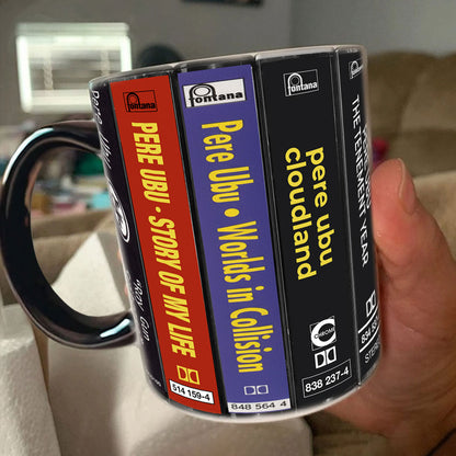 Pere Ubu Albums Cassette Collection Retro Accent Mug