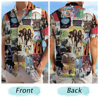 REO Speedwagon Albums Covers Collage Unisex Hawaiian Shirt