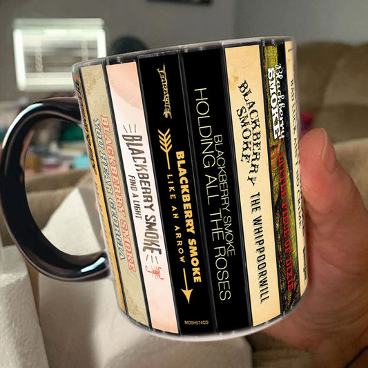 Blackberry Smoke Albums Cassette Collection Retro Accent Mug
