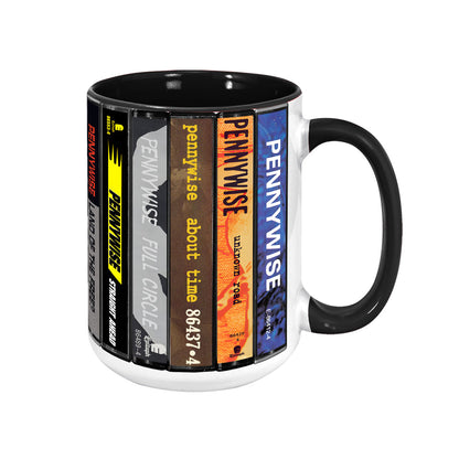Pennywise Albums Cassette Collection Retro Accent Mug