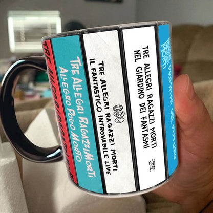 Tre Allegri Ragazzi Morti Albums Cassette Collection Retro Accent Mug