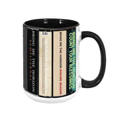 Bring Me the Horizon Albums Cassette Collection Retro Accent Mug