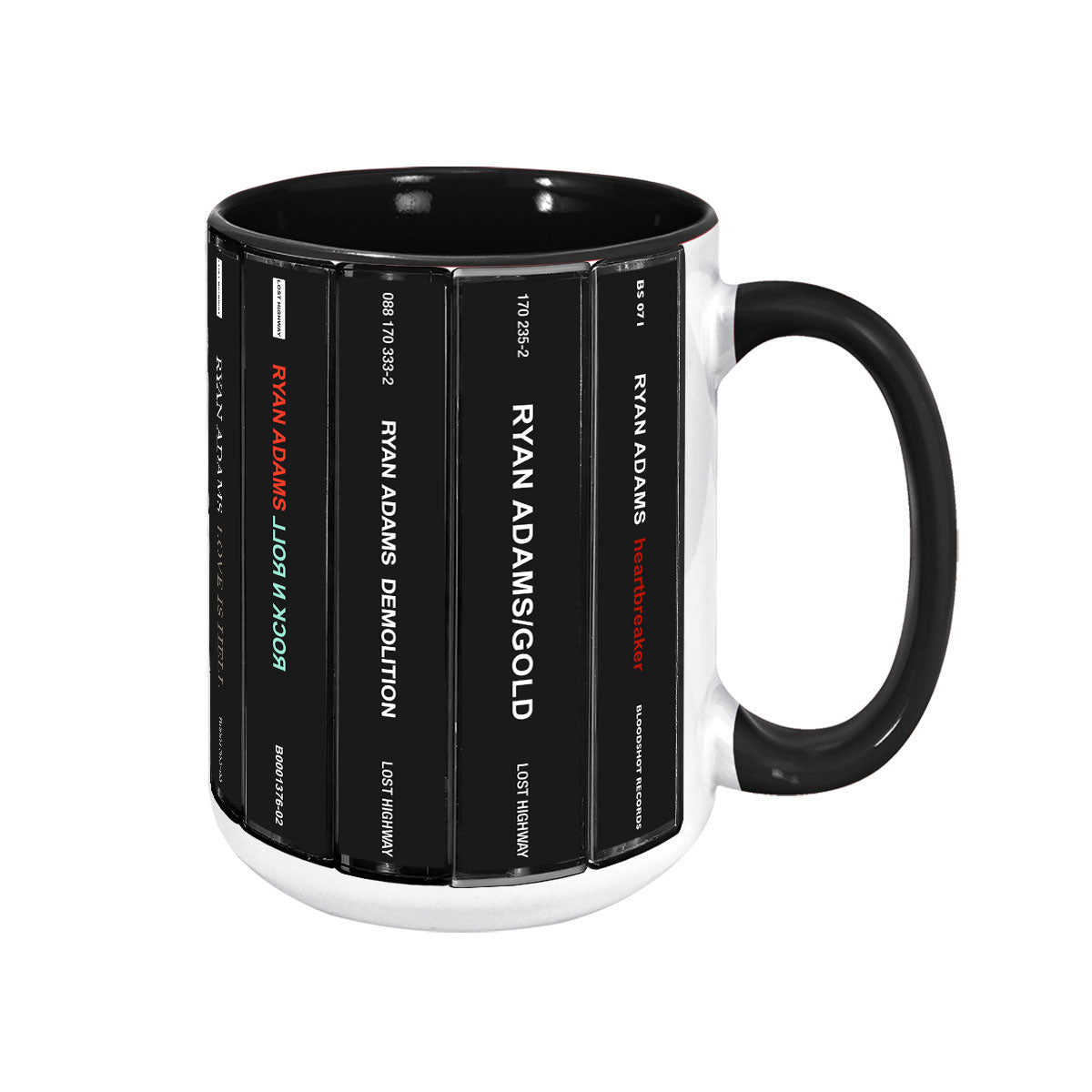 Ryan Adams Albums Cassette Collection Retro Accent Mug
