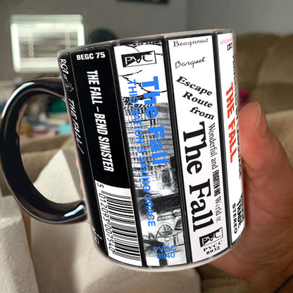 The Fall Albums Cassette Collection Retro Accent Mug