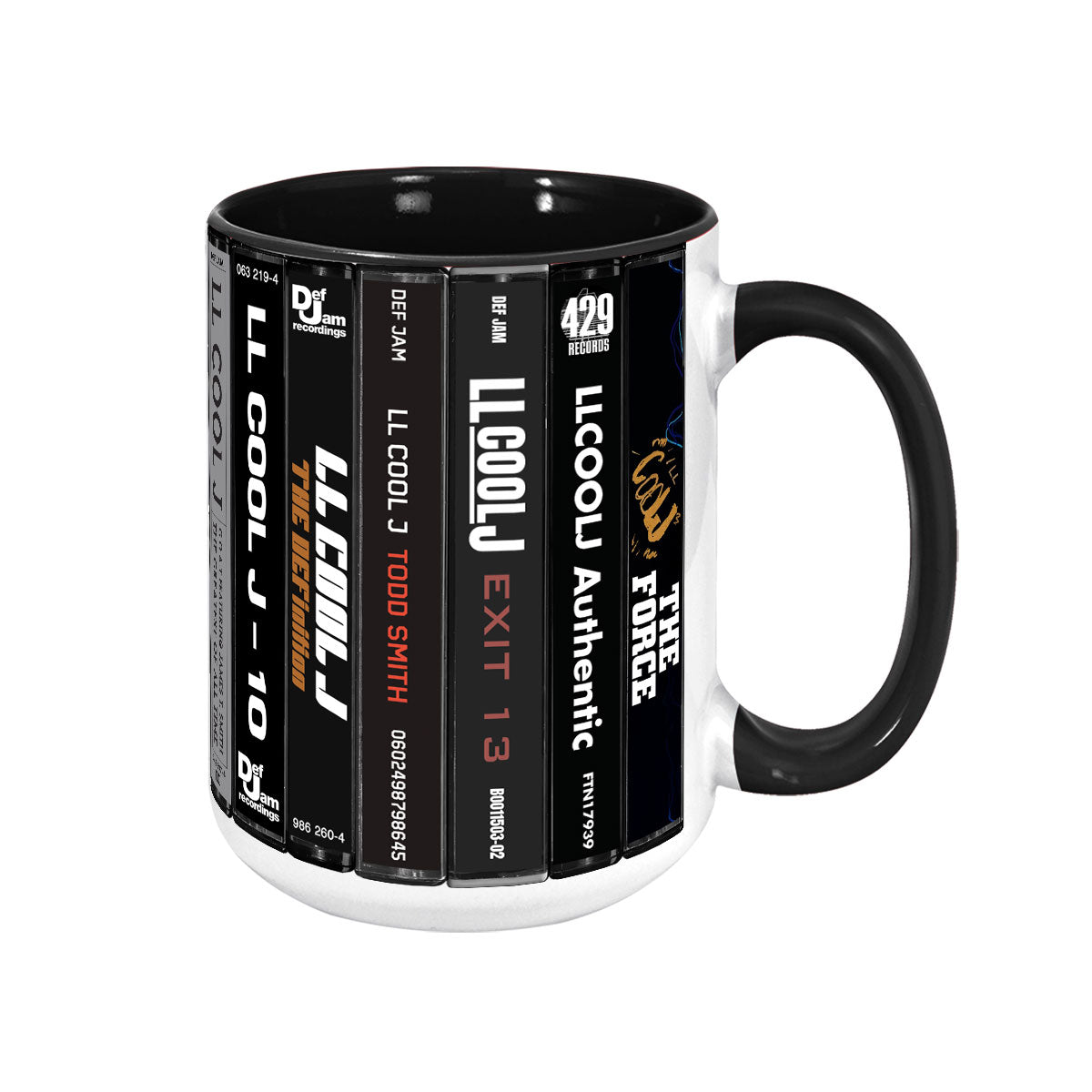 LL Cool J Albums Cassette Collection Retro Accent Mug