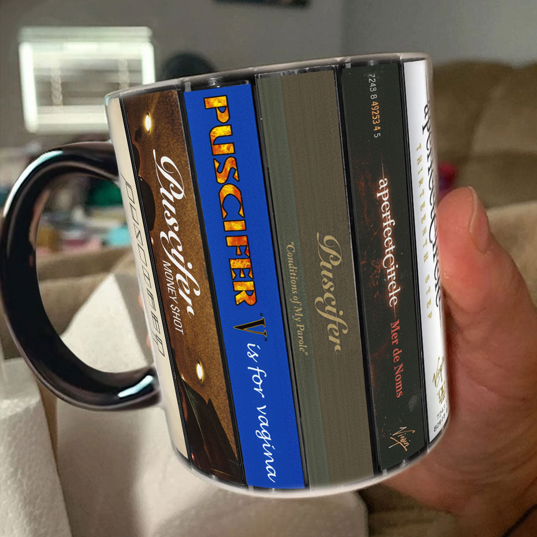 Maynard James Keenan's Legacy Cassette Collection Retro Accent Mug