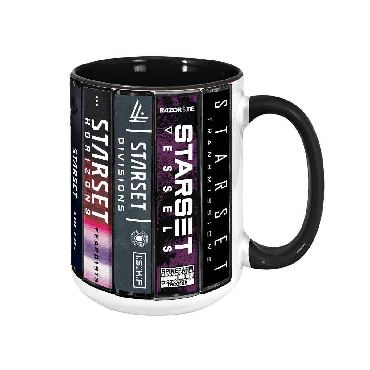Starset Albums Cassette Collection Retro Accent Mug