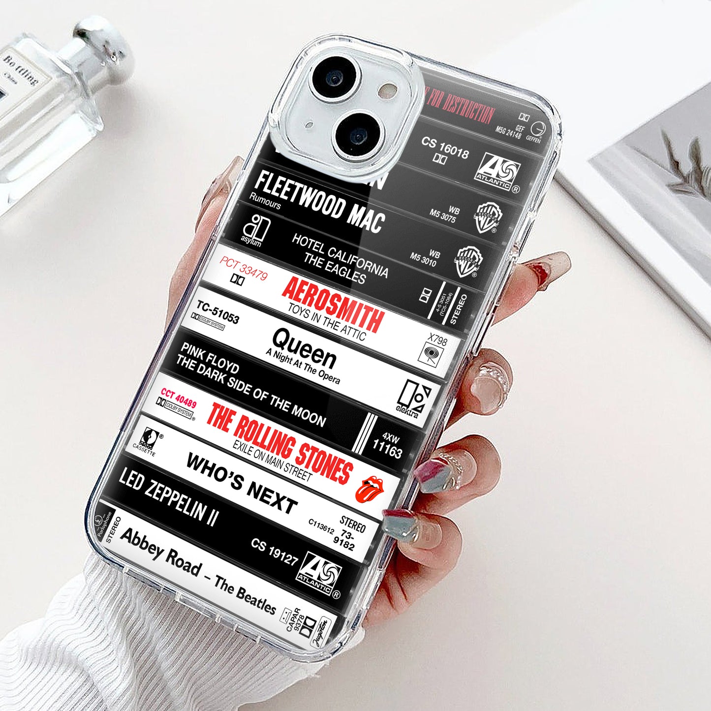 Classic Rock Band Albums Cassette Collection Retro Phone Case