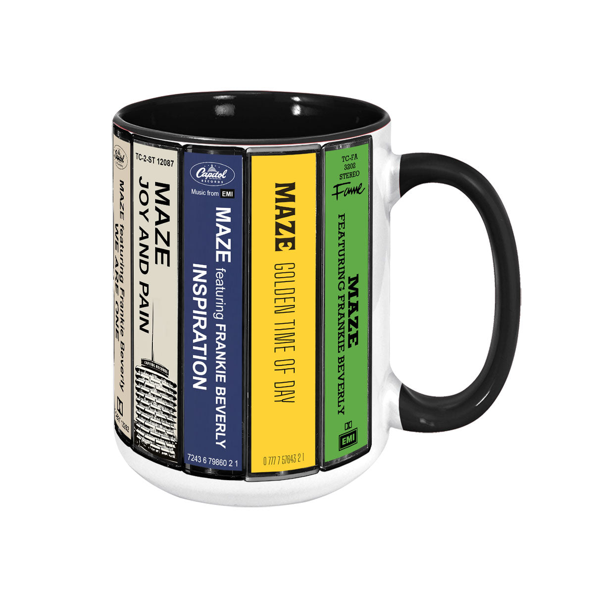Maze Albums Cassette Collection Retro Accent Mug
