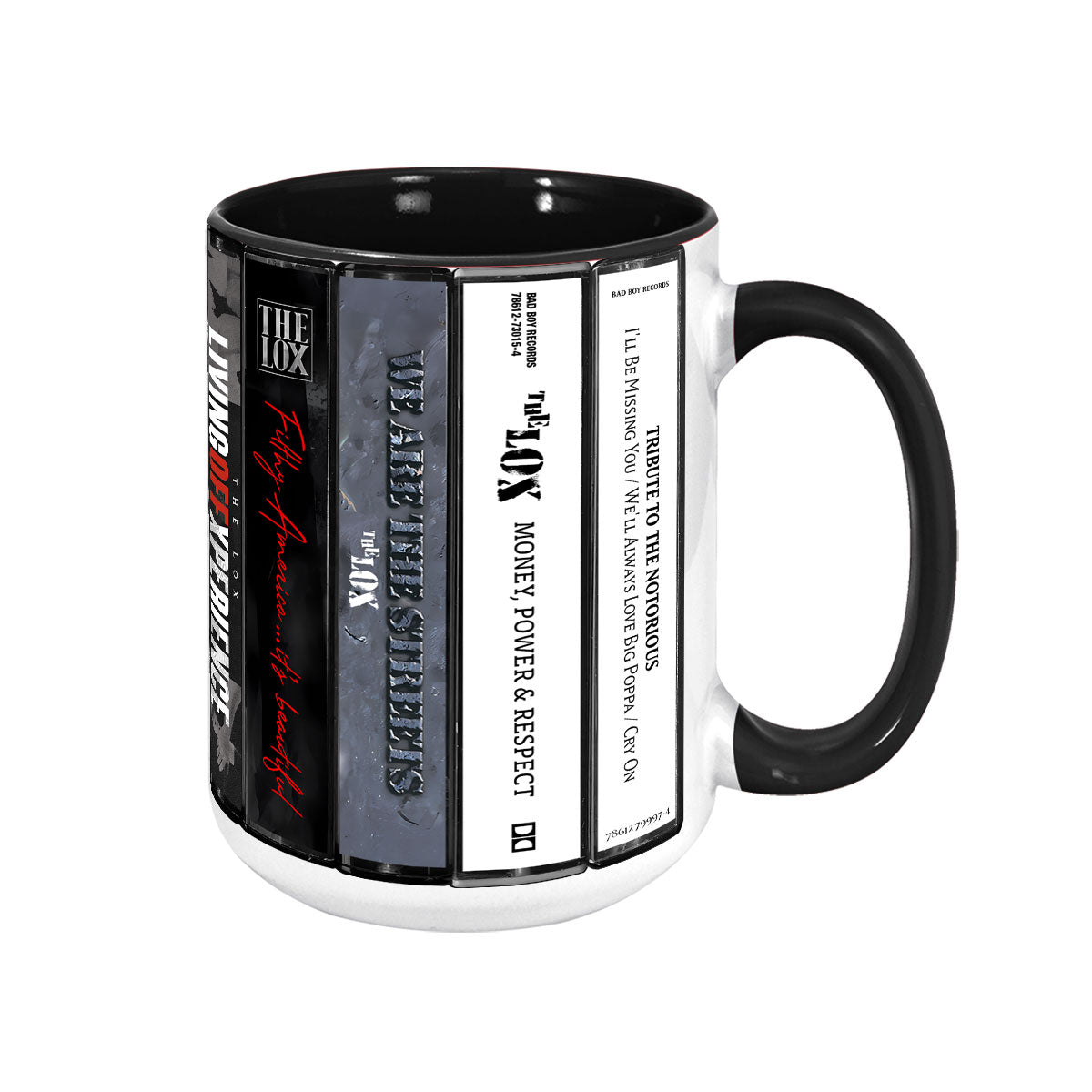 The Lox Albums Cassette Collection Retro Accent Mug