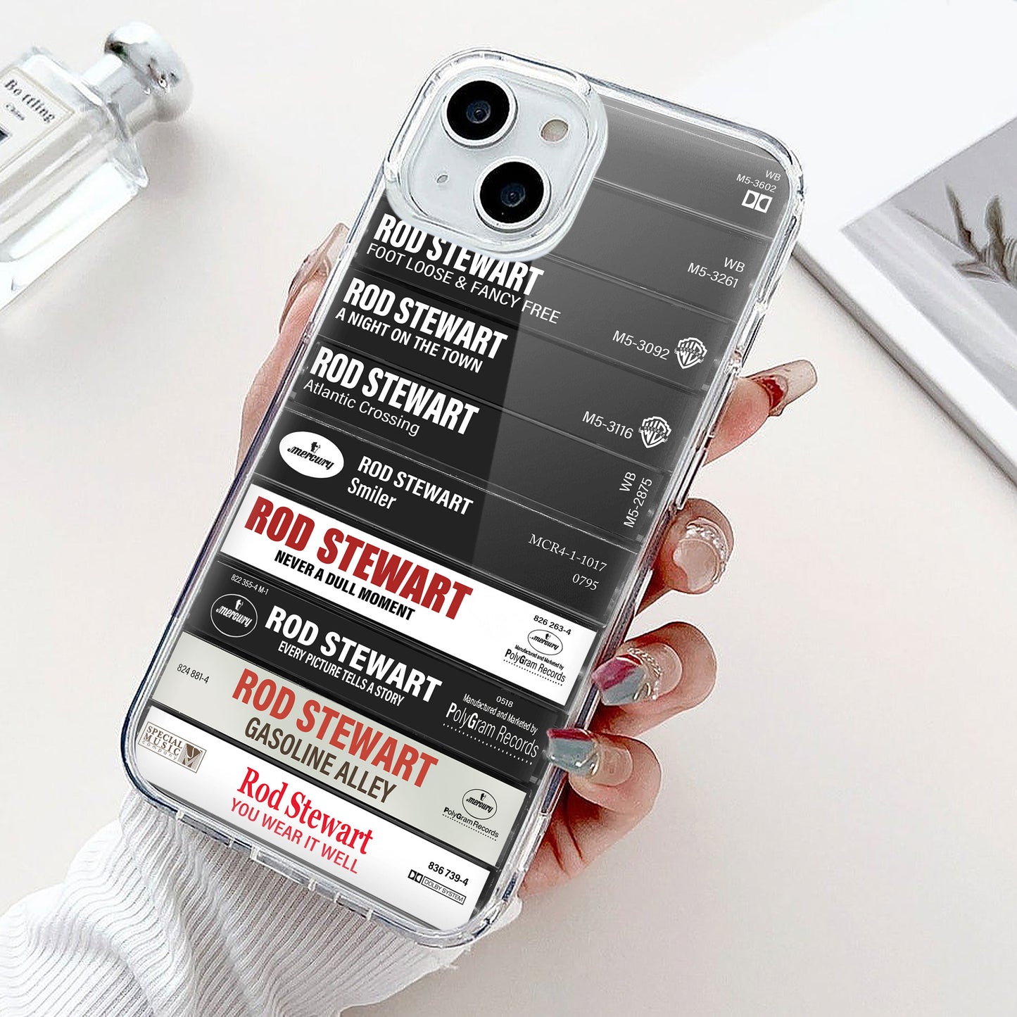 Rod Stewart Albums Cassette Collection Retro Phone Case