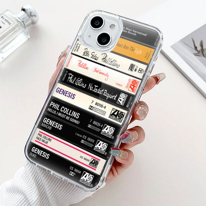 Phil Collins Albums Cassette Collection Retro Phone Case