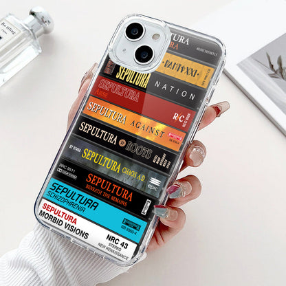 Sepultura Albums Cassette Collection Retro Phone Case