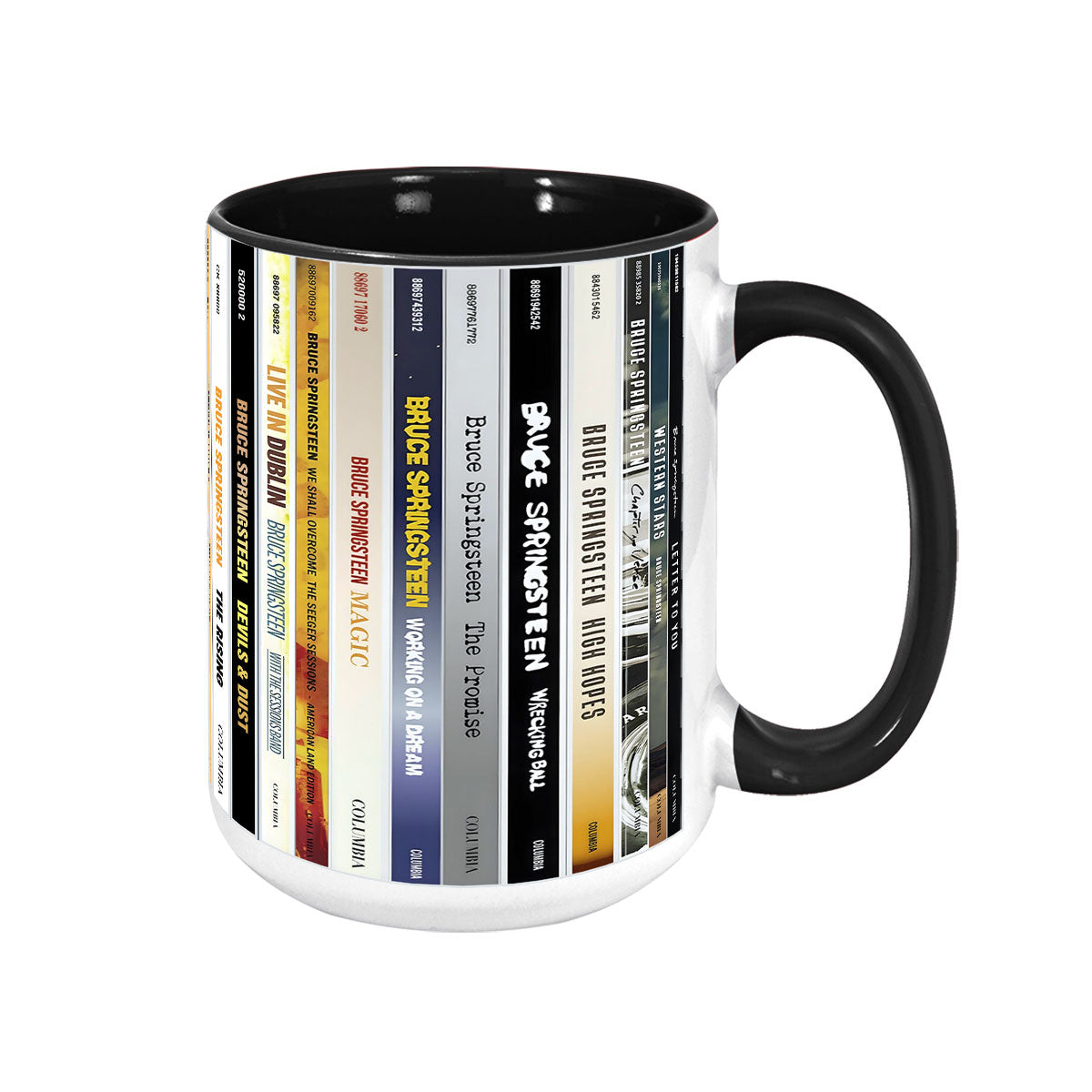 Bruce Springsteen CD Albums Collection Accent Mug