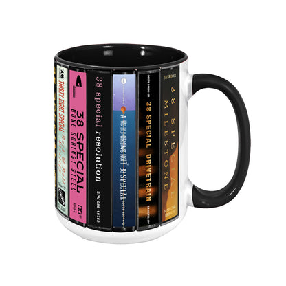 38 Special Albums Cassette Collection Retro Accent Mug