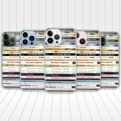 Bruce Springsteen Albums CD Collection Retro Phone Case