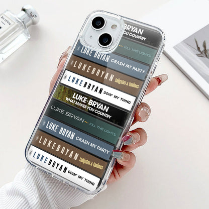 Luke Bryan Albums Cassette Collection Retro Phone Case