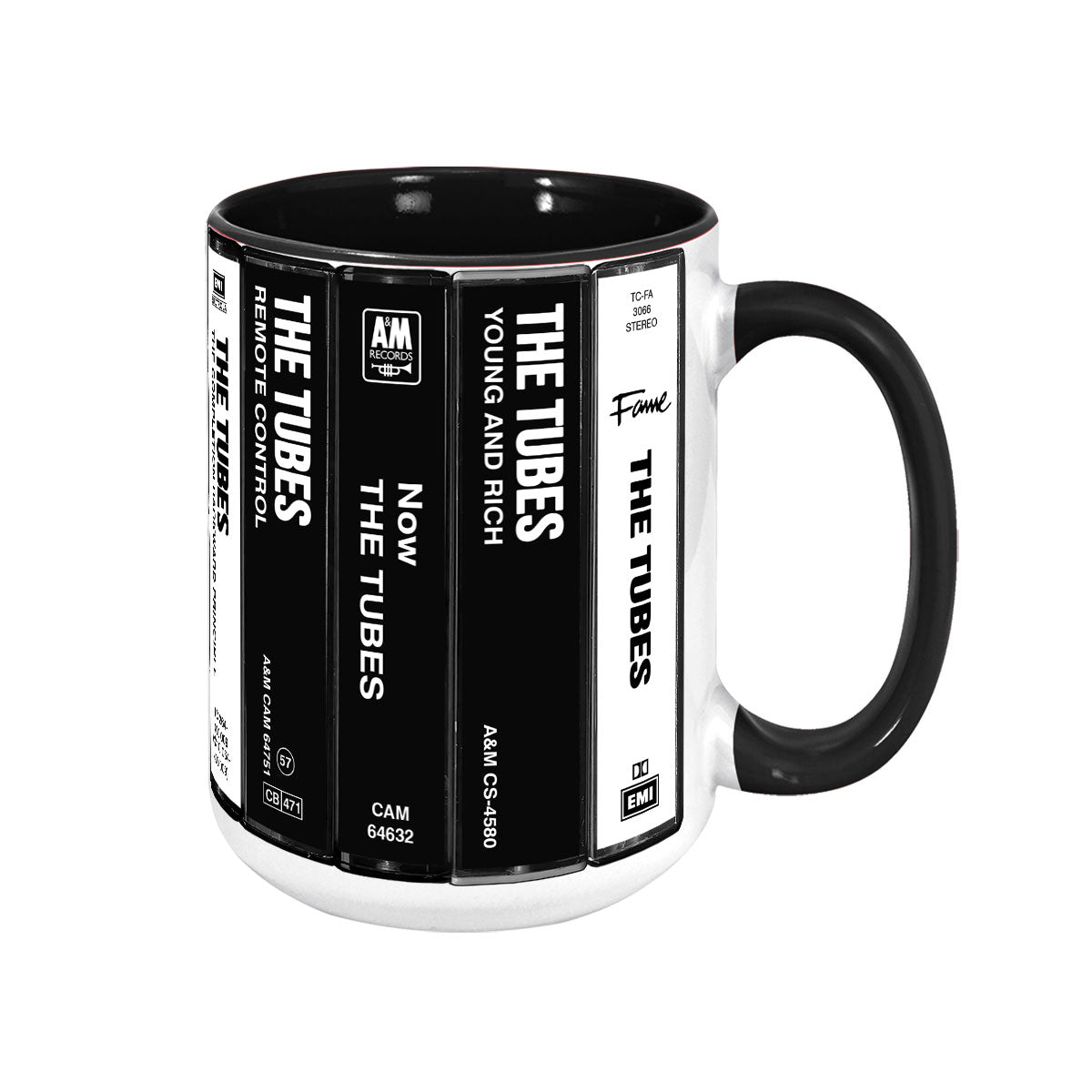 The Tubes Albums Cassette Collection Retro Accent Mug