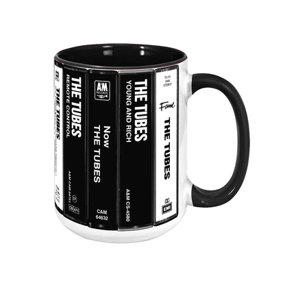 The Tubes Albums Cassette Collection Retro Accent Mug
