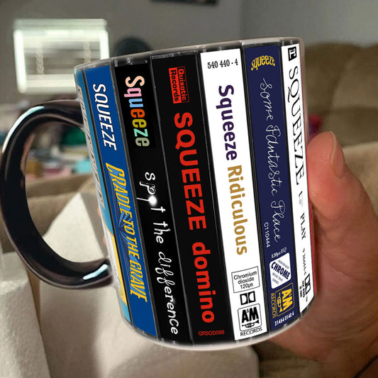 Squeeze Albums Cassette Collection Retro Accent Mug