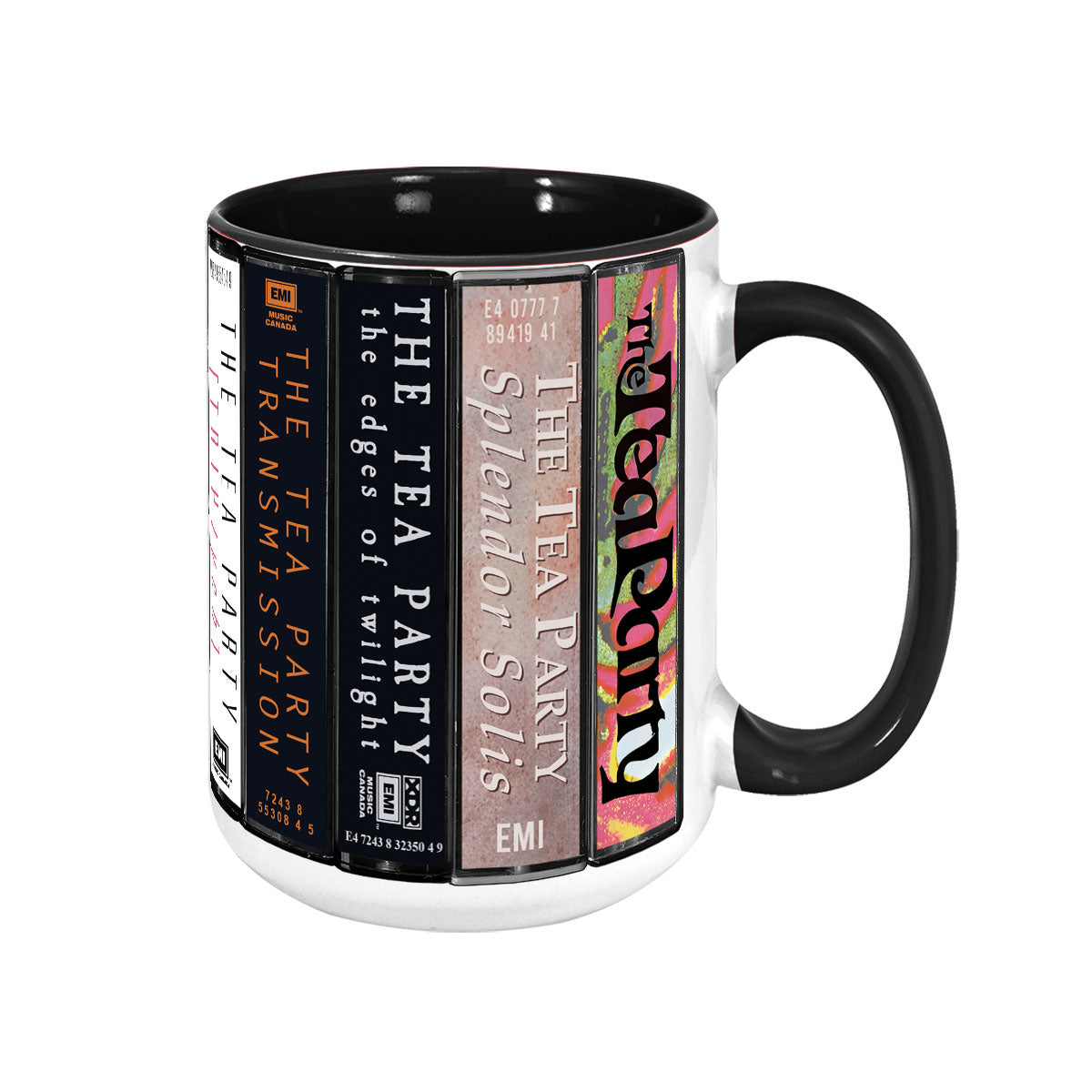 The Tea Party Albums Cassette Collection Retro Accent Mug