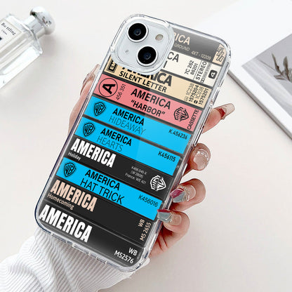 America Albums Cassette Collection Retro Phone Case