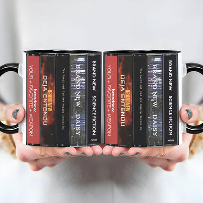 Brand New Albums Cassette Collection Retro Accent Mug
