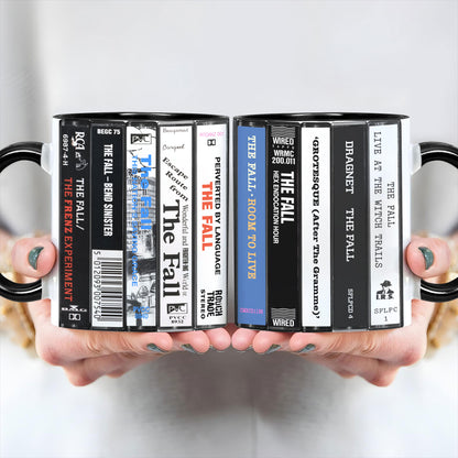 The Fall Albums Cassette Collection Retro Accent Mug