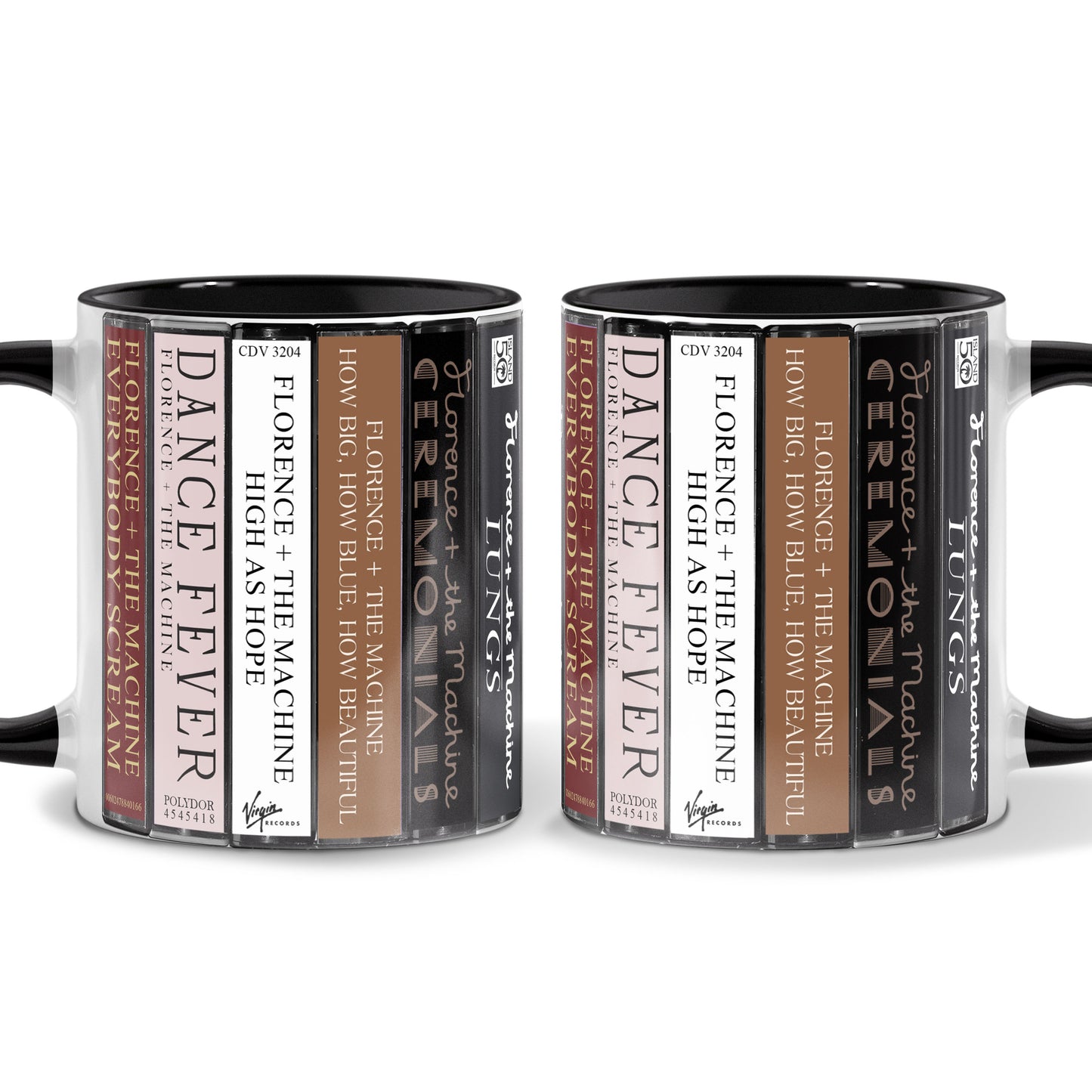 Florence and the Machine Albums Cassette Collection Retro Accent Mug