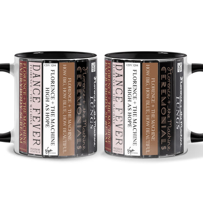 Florence and the Machine Albums Cassette Collection Retro Accent Mug