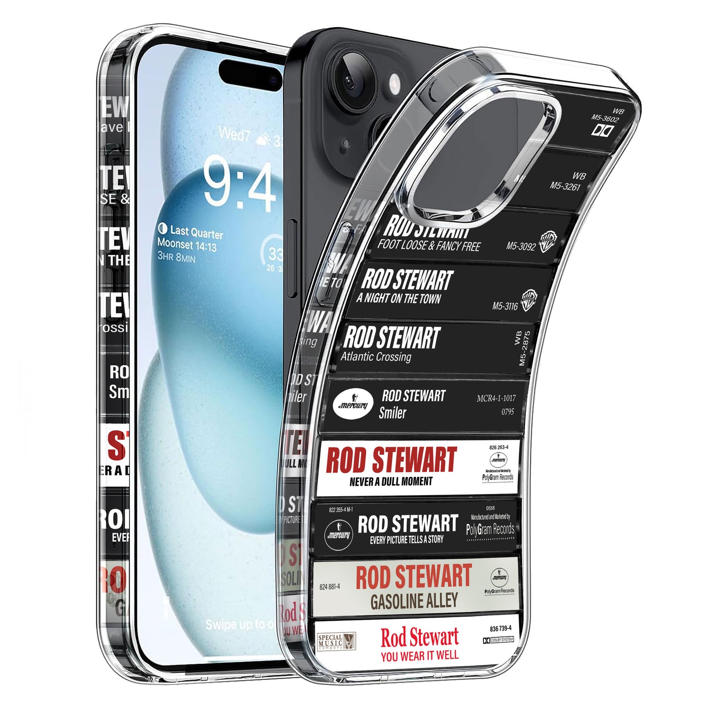 Rod Stewart Albums Cassette Collection Retro Phone Case