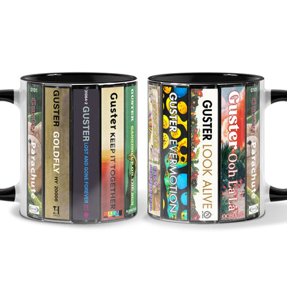 Guster Albums Cassette Collection Retro Accent Mug