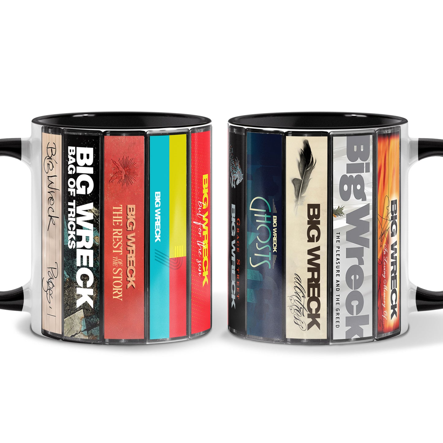 Big Wreck Albums Cassette Collection Retro Accent Mug