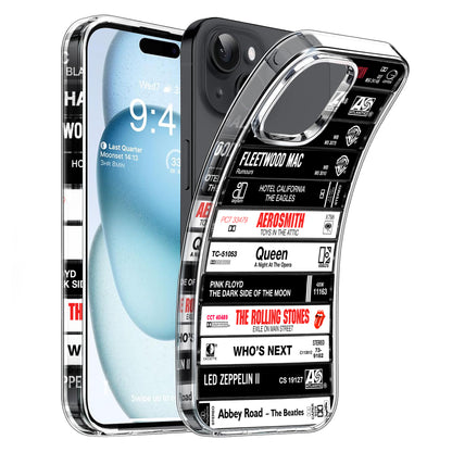 Classic Rock Band Albums Cassette Collection Retro Phone Case