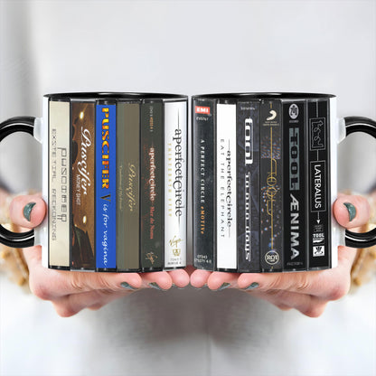 Maynard James Keenan's Legacy Cassette Collection Retro Accent Mug