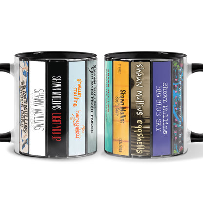 Shawn Mullins Albums Cassette Collection Retro Accent Mug