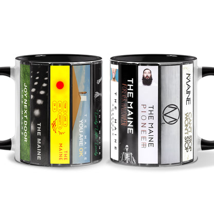 The Maine Albums Cassette Collection Retro Accent Mug