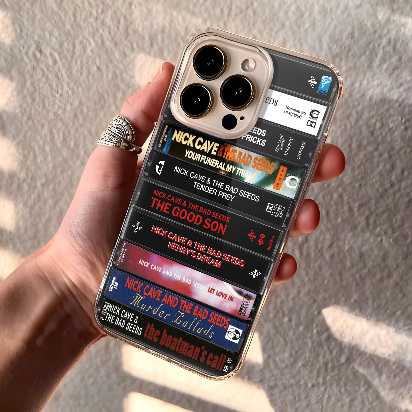 Nick Cave and the Bad Seeds Albums Cassette Collection Retro Phone Case