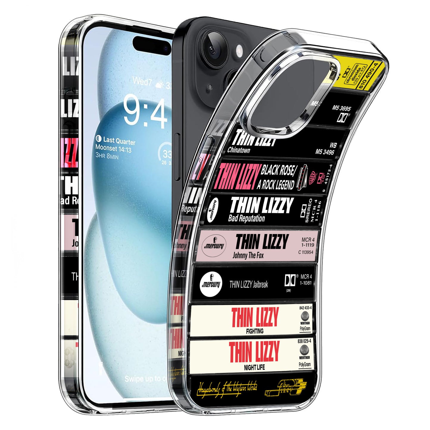 Thin Lizzy Albums Cassette Collection Retro Phone Case