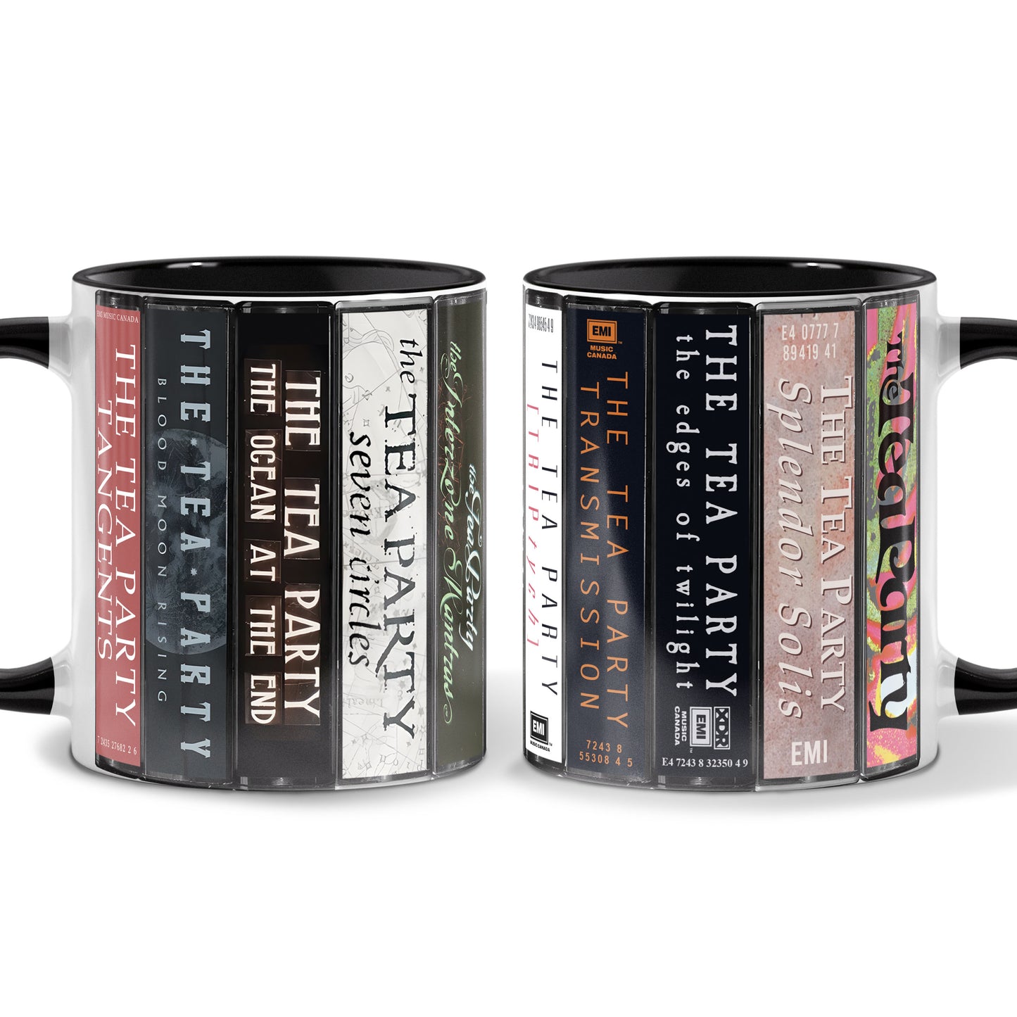 The Tea Party Albums Cassette Collection Retro Accent Mug